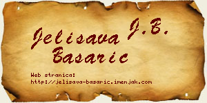 Jelisava Basarić vizit kartica
